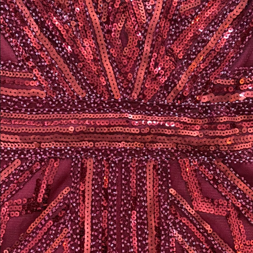 NWOT cocktail dress - red sequins - Picture 3 of 4